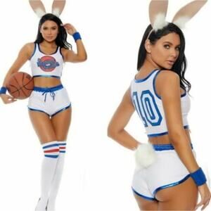 NEW Forplay Space Jam Bunny Lola Bunny Squad Baller Costume Size Medium Large